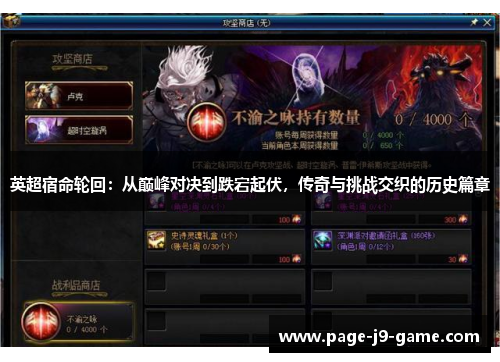 英超宿命轮回:从巅峰对决到跌宕起伏,传奇与挑战交织的历史篇章 英超宿命轮回:从巅峰对决到跌宕起伏,传奇与挑战交织的历史篇章